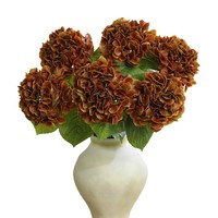 Hydrangeas au toucher réel, nouveau produit, fleurs artificielles décoratives, fleurs de mariage pour la décoration de mariage d'automne, décoration de fête