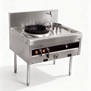 Einflammiger Gasherd mit Konkav-Wokpfanne Energiesparendes Gewerbliches Küchengerät - Product Image 3