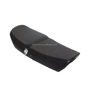 Cojín de asiento AX100 original, partes del cuerpo de la motocicleta, parte inferior de plástico negro, conjunto de asiento de cuero PU.