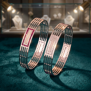 Bracelets en argent sterling 925 plaqués argent avec un design moderne minimaliste et tendance pour femmes et usage quotidien - Product Image 4