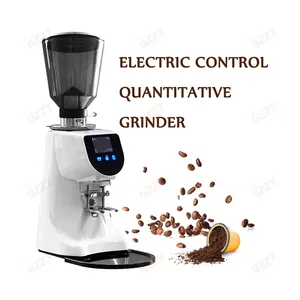 Commercial 74mm Italian Flat Burr Electric Coffee Grinders Stainless Steel 1000g Bean Hopper Lcd Touch Screen Bean Mill Machine