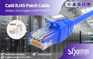 Câble <span class=keywords><strong>Ethernet</strong></span> LAN SIPU 2026 CAT6 <span class=keywords><strong>RJ45</strong></span> UTP FTP, Cordon de Raccordement Réseau 8 Conducteurs - Product Image 6