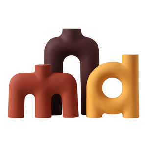 <span class=keywords><strong>Vase</strong></span> <span class=keywords><strong>en</strong></span> céramique et <span class=keywords><strong>porcelaine</strong></span> fait main Tonfo, nouveau design moderne, écologique, base antidérapante, cuite à haute température, <span class=keywords><strong>en</strong></span> forme de tube - Product Image 4