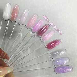 AOPMALL OEM Hema Free Light Color Acrylic Extension Solid Builder Milky Builder Nail Gel