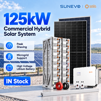 Sistem Tenaga Surya Hibrida Terintegrasi Solis 100kW 200kW 500kW dengan Inverter Hibrida 125kW untuk Mikrogrid Kampus Bisnis