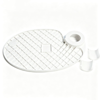 Accessoires et outils dentaires : Plateau rotatif en plastique réglable pour fauteuil dentaire, étagère montée sur fauteuil pour clinique dentaire