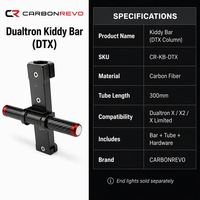 Colonne de direction pour trottinette électrique Carbonrevo, tige pliable en fibre de carbone, performance stable, compatible, haute qualité