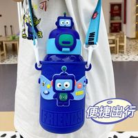 450mL niños amor botella de agua termo taza aislada portátil bebé niños lindas botellas de agua de leche