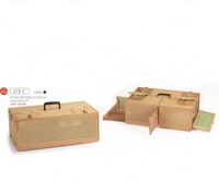 273-C Cage à oiseaux et transporteur pour pigeons en plastique et rotin écologiques et respirants, pour 10 oiseaux avec séparateur intérieur
