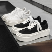 Baskets d'été 2026 pour hommes, style pieds nus, avec semelles en toile plus épaisses et plus respirantes et matériau souple pour rehausser la silhouette