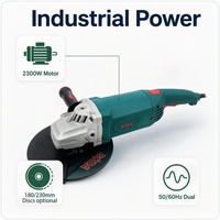 Meuleuse d'angle haute puissance 2300W 180/230mm 220V, meuleuse d'angle professionnelle pour la construction