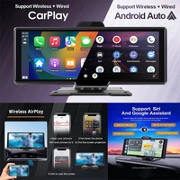 10.26 pouces universel Portable sans fil Carplay Dvr affichage Android Auto écran Plug And Play écran tactile Dashcam 2 lentilles