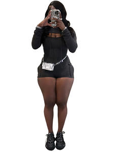 بدلة نسائية 2026 من القطن المضلع، بدلة قصيرة مثيرة، ملابس داخلية نسائية - Product Image 2