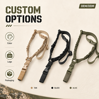 Sangle de transport tactique pour la chasse, style américain, en nylon, avec sangle de transport tactique en nylon avec métal