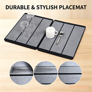 <span class=keywords><strong>Tapis</strong></span> de séchage pliable en pierre de diatomite pour vaisselle, <span class=keywords><strong>tapis</strong></span> de sol pliable en terre de diatomée à séchage rapide pour salle de bain et douche - Product Image 1