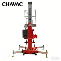 Plateforme élévatrice verticale mobile à mât unique en aluminium de 8m, 10m, 12m pour la construction