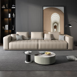 <span class=keywords><strong>Futon</strong></span> industriel en cuir vintage haut de gamme en acier danois blanc et or 2 places Style campagnard grand canapé de groupe - Product Image 3