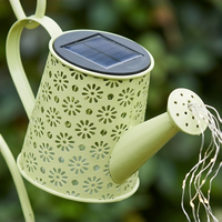 Arrosoir solaire décoratif en fer forgé, lampe à piquet LED étanche pour jardin, cour et pelouse