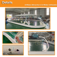 Housse de Tente Bulle Gonflable Transparente en PVC Imperméable pour Piscine, Kit Dôme de Piscine Gonflable