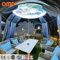 Maison dôme moderne de luxe en polystyrène tente extérieure transparente en polycarbonate petite maison dôme étoile à bulles étanche