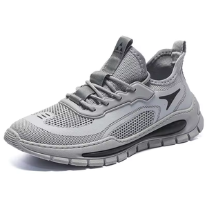 Zapatos deportivos de hombre de alta calidad y a la moda, zapatillas transpirables de malla, antideslizantes, ligeras, con forro de cuero genuino, para correr. - Product Image 1