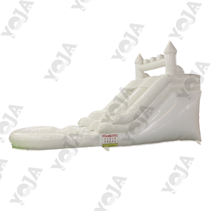 Château gonflable <span class=keywords><strong>de</strong></span> mariage blanc pour adultes, toboggan gonflable en PVC, combo pour intérieur et <span class=keywords><strong>jardin</strong></span>, fosse à balles - Product Image 3