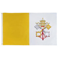 Expédition rapide, nouveau drapeau numérique imprimé Vatican pour l'extérieur, 3x5 pieds, bannière pour décorations