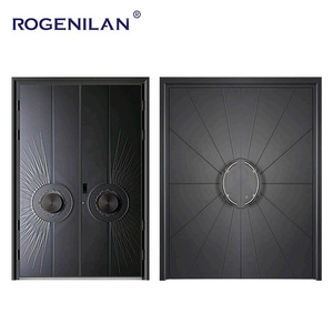 Portes <span class=keywords><strong>d</strong></span>'<span class=keywords><strong>entrée</strong></span> principales <span class=keywords><strong>en</strong></span> aluminium coulé sculptées <span class=keywords><strong>en</strong></span> 3D de l'usine Rogenilan, portes <span class=keywords><strong>d</strong></span>'<span class=keywords><strong>entrée</strong></span> blindées pour l'extérieur de la maison - Product Image 2