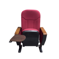 Chaise de théâtre pliable moderne de luxe à prix abordable avec tablette et porte-gobelet, idéale pour auditorium et église, modèle YA-L04
