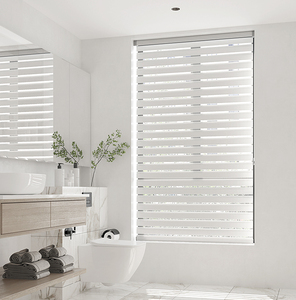 Smart Shangri-La Stores Double Tissu Télécommande Sheer Horizontal Stores pour le filtrage de la lumière et la confidentialité Format électrique - Product Image 4