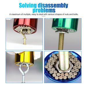 Clé à douille universelle 1/4''-3/4'', clé à cliquet multifonction avec poignée de 7-19 mm, clé universelle pratique - Product Image 5
