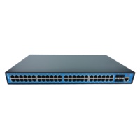 Mendukung IPv4/IPv6 L3 fungsi Routing 52 Port 10G Uplink dikelola Ethernet Switch untuk CCTV IP kamera dan AP nirkabel