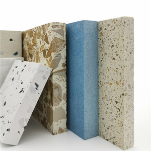 Panneaux élégants en pierre de terrazzo de couleur pour comptoirs, escaliers muraux et extérieurs pour salon et salle à manger Revêtement de sol en coquille à bas prix - Product Image 2