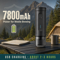 Machine à café expresso automatique portable 2-en-1 à capsules et café moulu 14g, 20 bars, mini, de voyage, électrique, USB, sur batterie, à un bouton