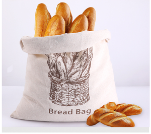 Sac à voile en coton biologique de luxe personnalisable et réutilisable avec cordon de serrage pour ranger le <span class=keywords><strong>pain</strong></span> et <span class=keywords><strong>les</strong></span> boules de farine - Product Image 3