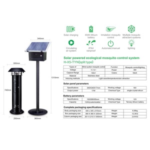 Pittar Solar Mosquito Killer <b>Lamp</b> Outdoor Garden Pest <b>Control</b> Rechargeable UV Light Trap With App <b>Remote</b> <b>Control</b> - Product Image 4