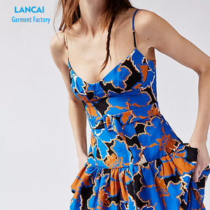 Correa de cabestrillo ajustable de cuello profundo impresa personalizada para mujer Maxi con cinturón ajustable con cremallera trasera - Product Image 2