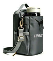Sac à bouteille d'eau magnétique, étanche, avec bandoulière, pour la salle de sport, la musculation, pochette pour bouteille, mains libres, support magnétique pour le fitness