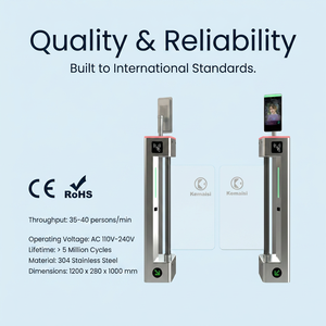 Barrera Inteligente KMS de Acero Inoxidable 304 con Control de Acceso Bidireccional para Seguridad en Jardines de Infancia y Campus, con Reconocimiento Facial y Tarjeta Estudiantil, IP65 - Product Image 1