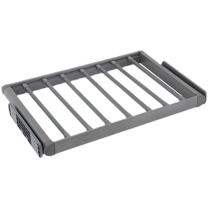 Porte-pantalons multifonctionnel en fer à tirer <span class=keywords><strong>pour</strong></span> <span class=keywords><strong>dressing</strong></span>, panier de rangement rétractable avec fonction d'amortissement et supports à clips - Product Image 5