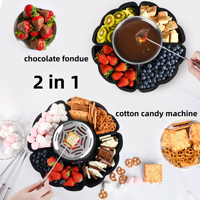 KZR Nouveau modèle 2-en-1 : Marmite électrique à chocolat et machine à faire fondre les bonbons, avec plateau de service pour fêtes et réceptions