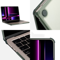 TPU PC Apple Mac book Air M2 Case 13.6 Inches Soft Frame Housses pour ordinateur portable antichoc avec coussin antidérapant et coins épaissir la conception