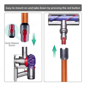 Tube d'extension à dégagement rapide pour aspirateurs <span class=keywords><strong>Dyson</strong></span> V7 <span class=keywords><strong>V8</strong></span> V10 V11, accessoire pour aspirateur en aluminium, tube télescopique - Product Image 5