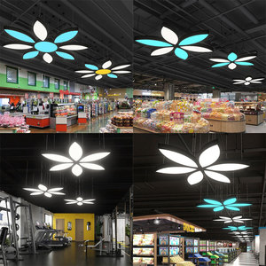 Luminaire suspendu LED doré, corps en acier inoxydable, hauteur réglable, lumière blanc chaud 3500K, lampe de plafond pour salon, CRI 90, garantie 5 ans - Product Image 2