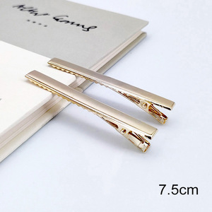 50 pcs/1 túi bán buôn DIY Đồng bằng tóc CLI [P đơn giản hợp Kim Vuông một từ tóc Clips tóc accessoriesfor cô gái phụ nữ - Product Image 6