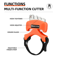 Outil de coupe portable pour anneaux fendus miniatures, pour couper les lignes en PE et en nylon, pour la pêche en rivière, lac, eau salée, pour leurres artificiels, accessoire de pêche pour achigan et brochet