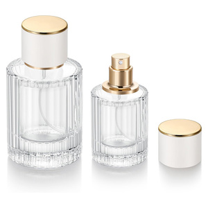 Botella de Perfume de Vidrio Transparente Vacía con Tapa de Rosca, 30ml 50ml 100ml, Recargable, para Viaje, con Logotipo Personalizado, Gran Venta - Product Image 1