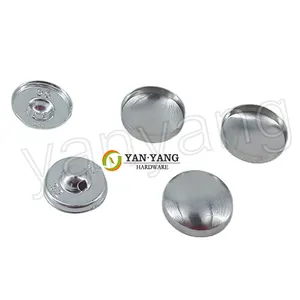 Yanyang 22mm galvanizli mobilya düğmeleri No.32 döşemelik deri kumaş kaplı alüminyum kanepe düğmeleri