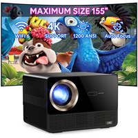 Projecteur LED portable CR67 Pro, petit et compact, 1080P, prend en charge la 4K, 12000 lumens, stéréo HIFI, haut-parleurs intégrés, utilisation professionnelle et éducative