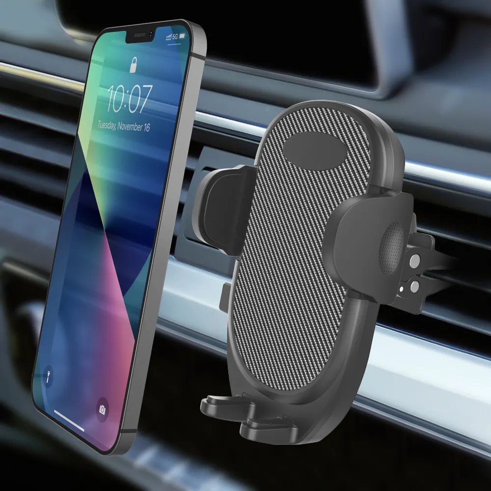 Universo supporto girevole a 360 gradi telefono voiture manopola tipo presa d'aria supporto per telefono supporto per auto supporto per telefono cellulare per auto